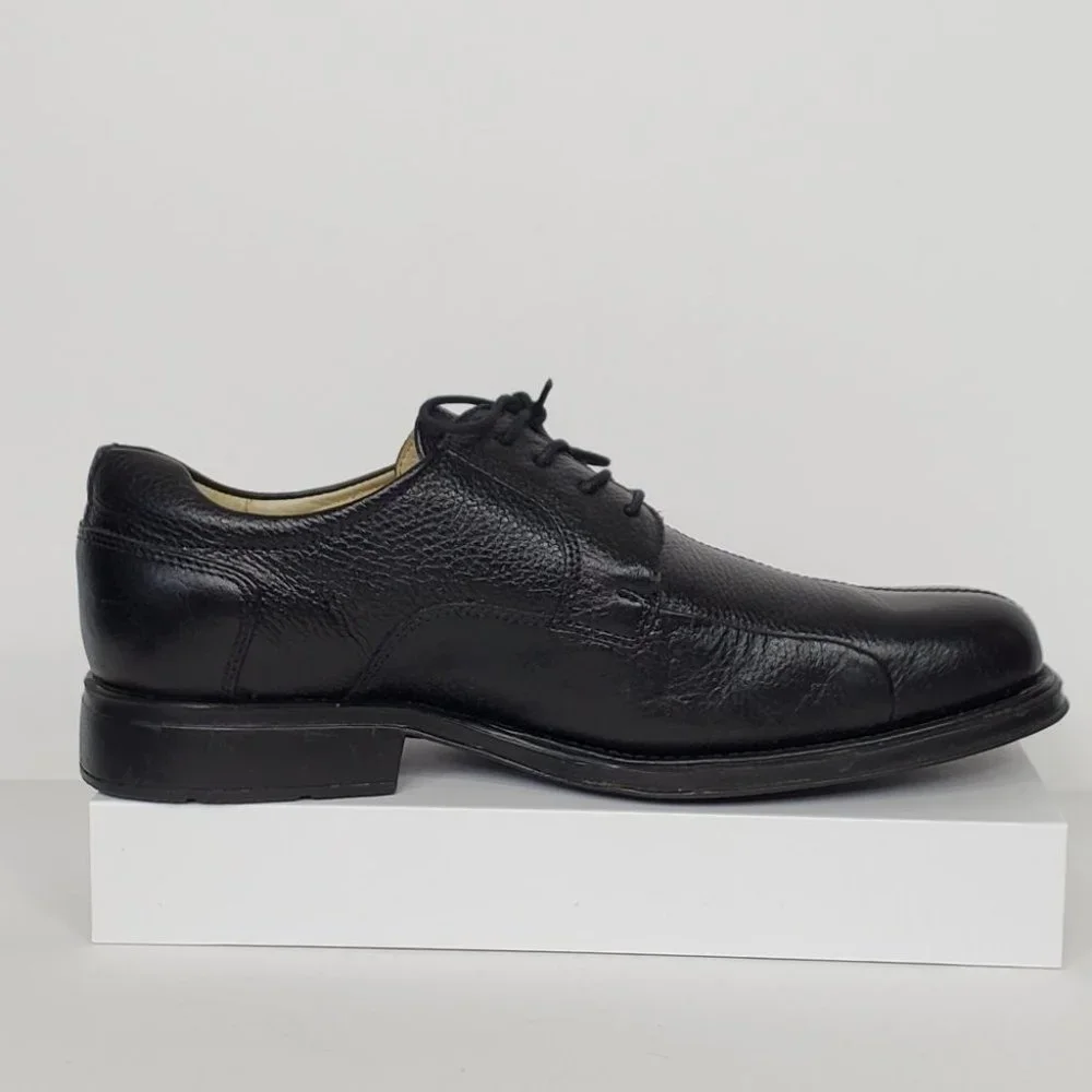 Belvedere Black Bay Ridge Leather Men's Dress Shoe Size 10EEE